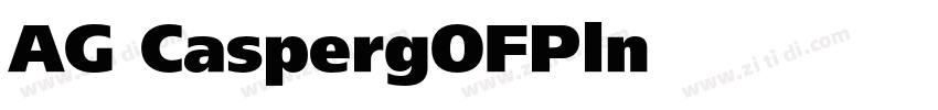 AG CaspergOFPln字体转换